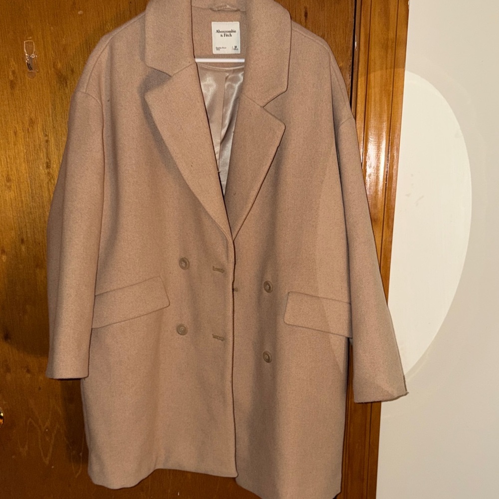 Abercrombie & Fitch Women's Tan Pea Coat
